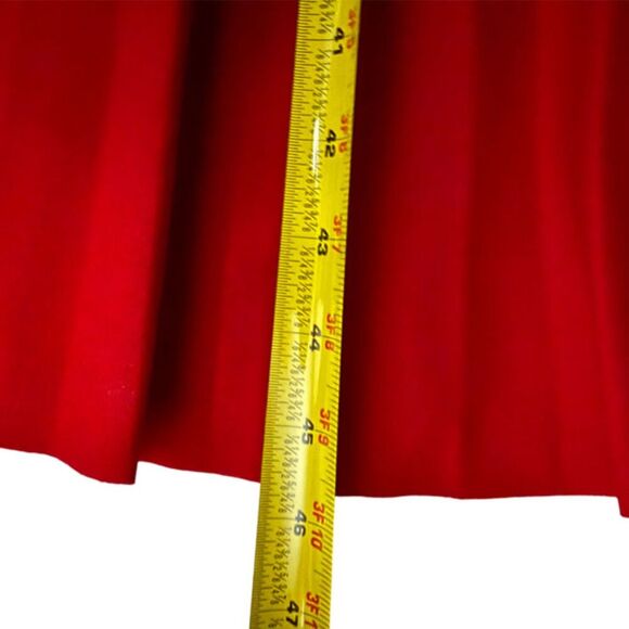 Elizabeth & Nicole Red Accordion Pleated Midi Dress Size L - Picture 12 of 14